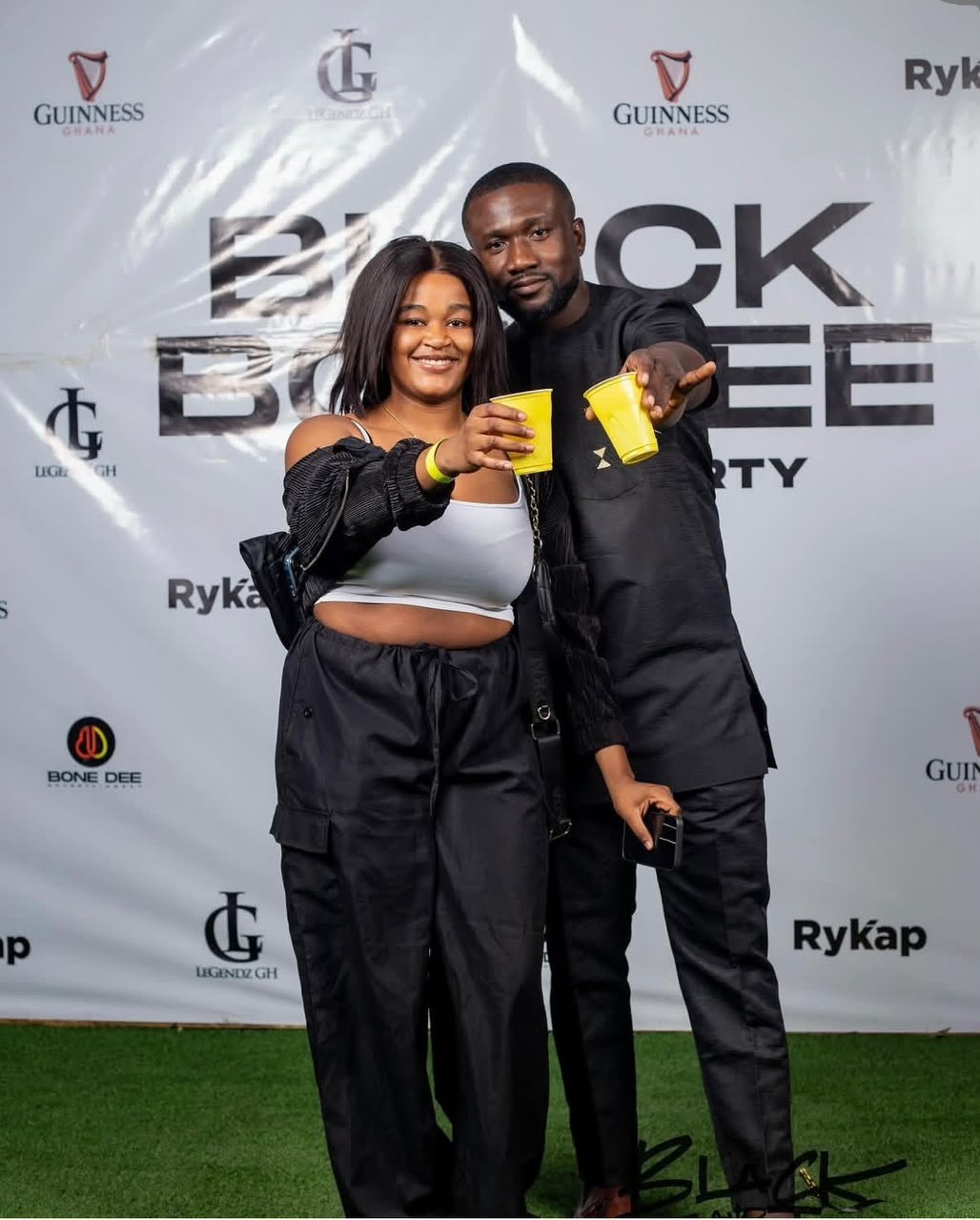 Black and Boujee guests posing together